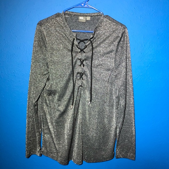 ASOS Other - ASOS Men’s Long Sleeve Grey Sparkly Shirt Medium